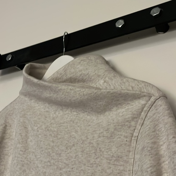 Athleta | Cozy Karma Twist Neck Sweatshirt | Toasted Brown Heather | Size S - Picture 6 of 15